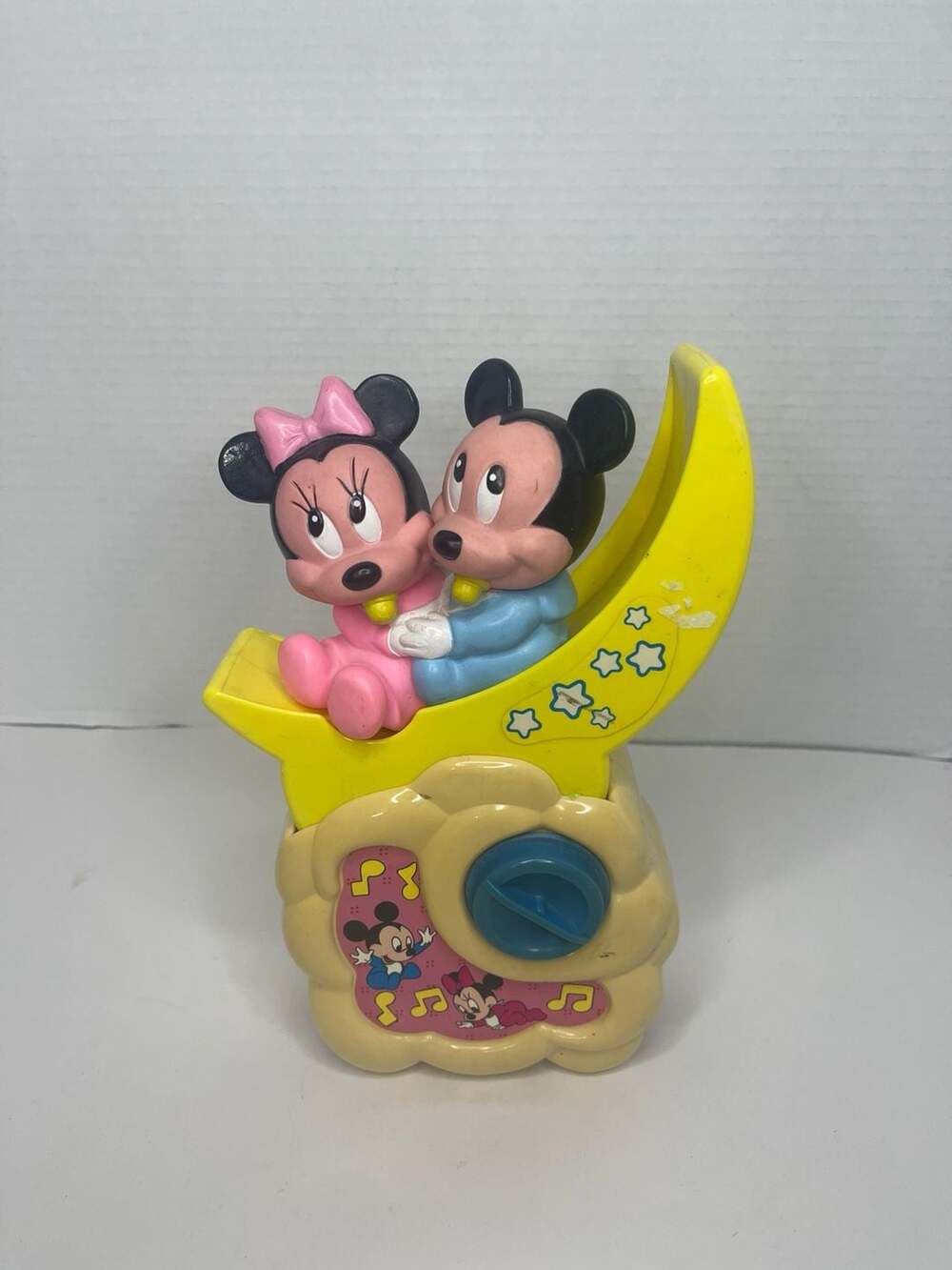 Vintage 1984 Arco Disney Mickey & Minnie Mouse Moon Musical Toy